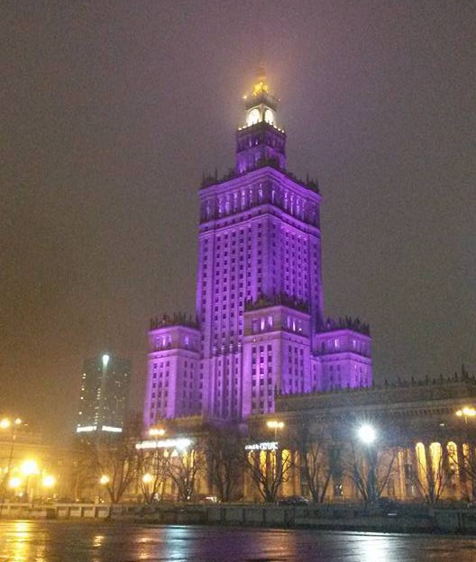 Kopie moskevské Lomonosovy univerzity uprostřed Varšavy. Foto A. Svahilec.